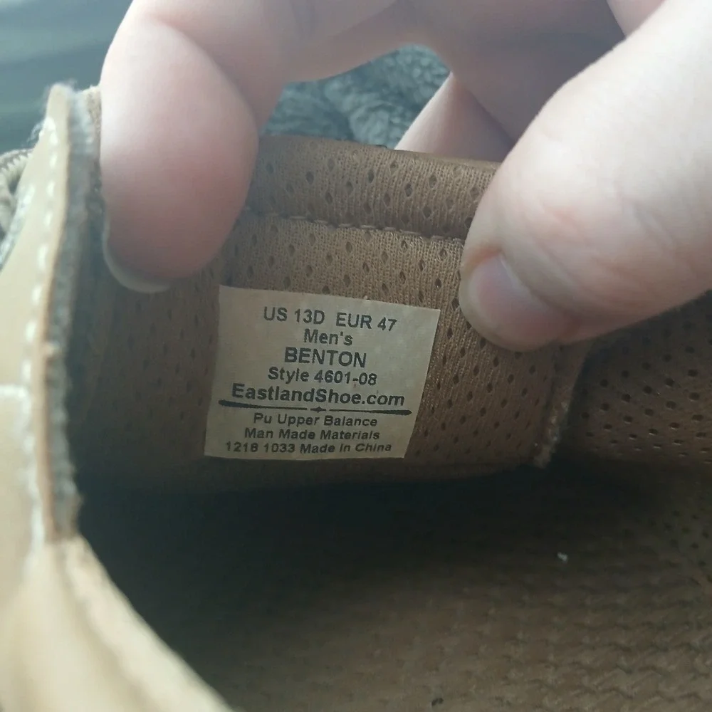 Eastland Benton Boat‎ Shoes 13 Tan Brown Nautical Casual Loafers 4601-08